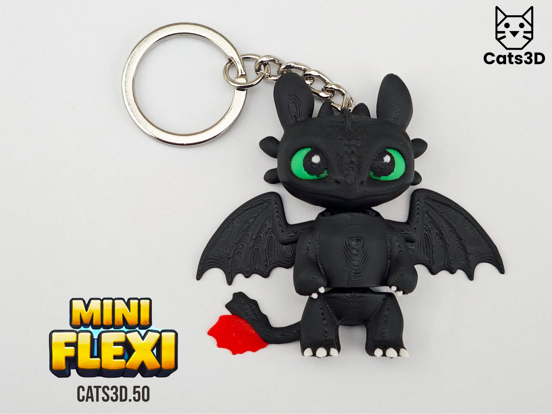 Toothless – Mini Flexi Dragon (Desdentado/Banguela