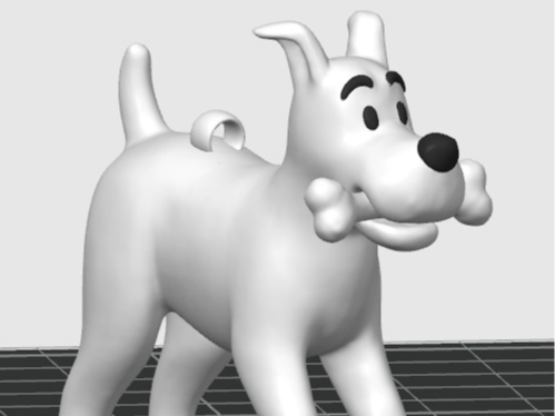 LLAVERO PERRO MILOU DE LAS AVENTURAS DE TINTIN
