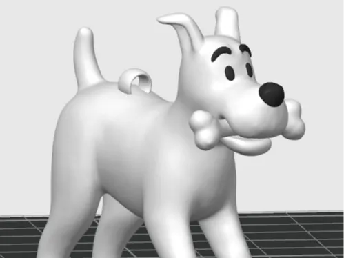 LLAVERO PERRO MILOU DE LAS AVENTURAS DE TINTIN