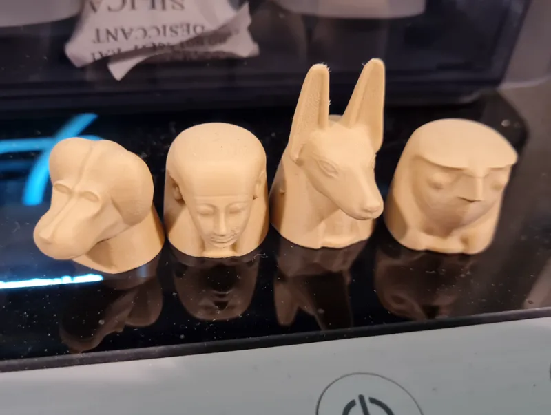 Canopic Jar head pencil toppers