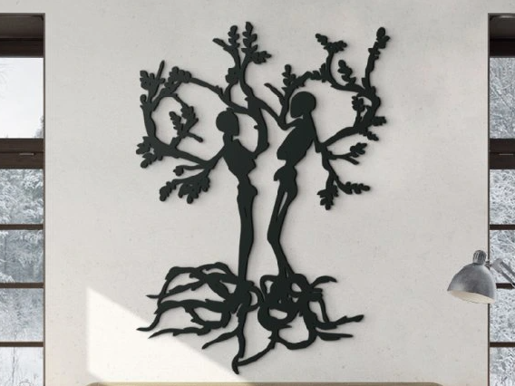 3D Wall Sticker Tree Branches with Figures