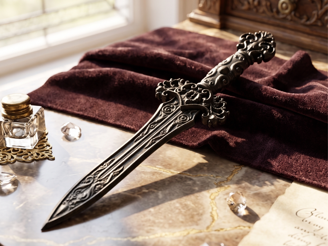 Baroque Dueling Dagger - The Ebony Blade Art
