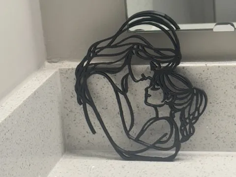 Mother and Daughter Wall Art