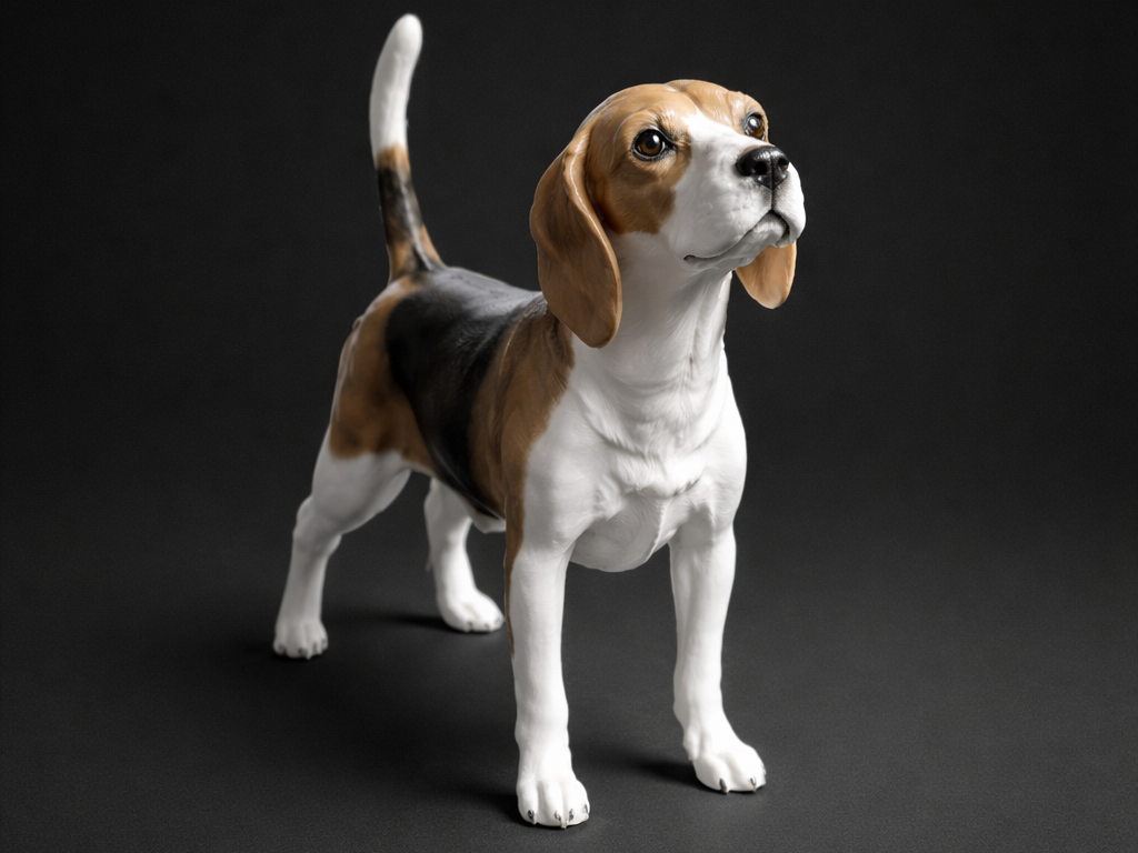 Beagle - Modell eines Beagles
