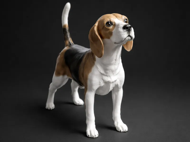 Beagle - Modell eines Beagles