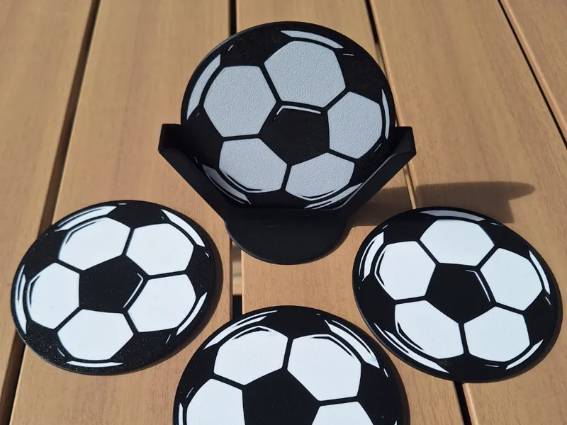Football Coaster Set – Set de 4 dessous de verre 