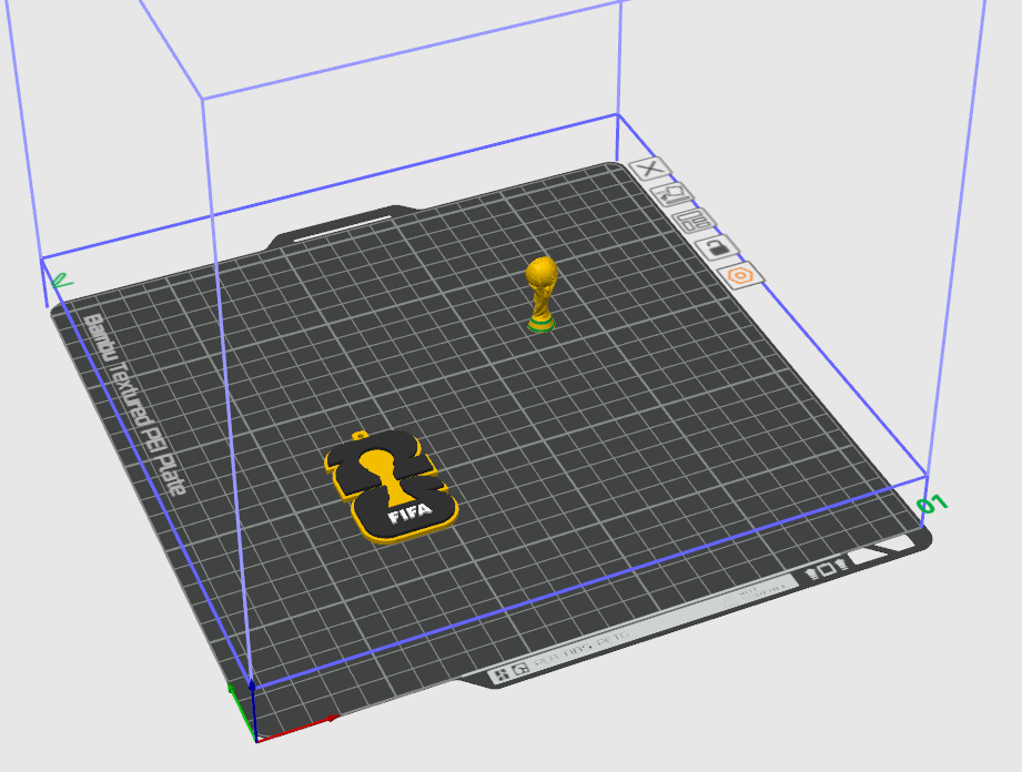Miniatura 2 do modelo 3D 2026年世界杯钥匙扣