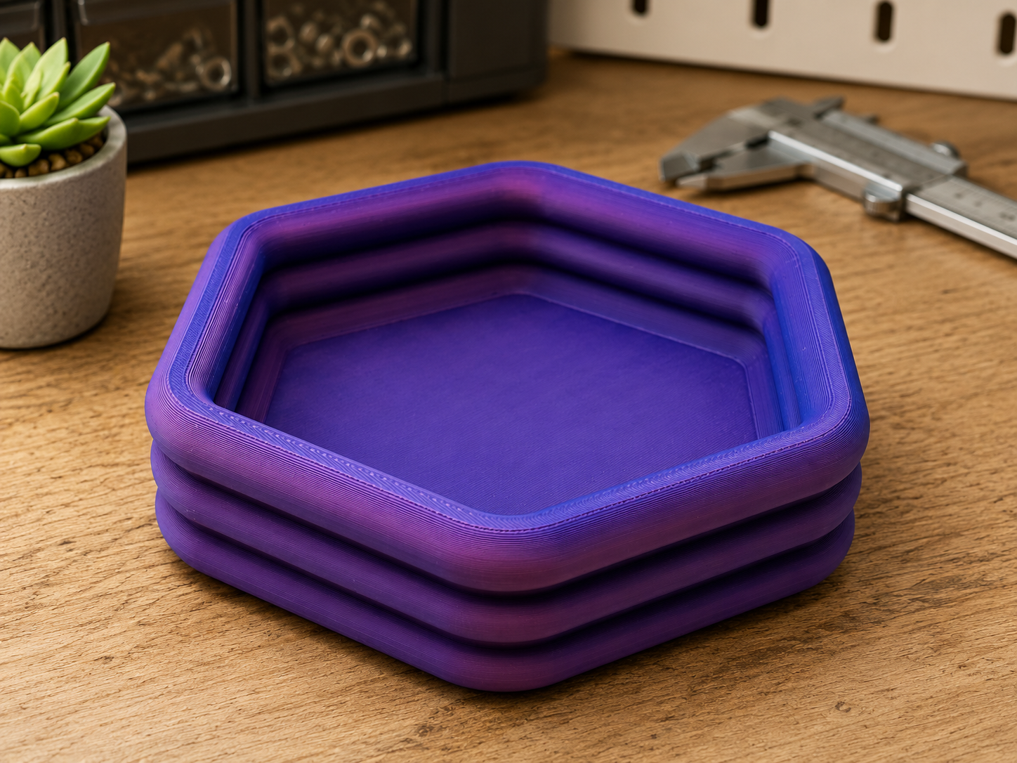 Hex Tray Deco Organizer