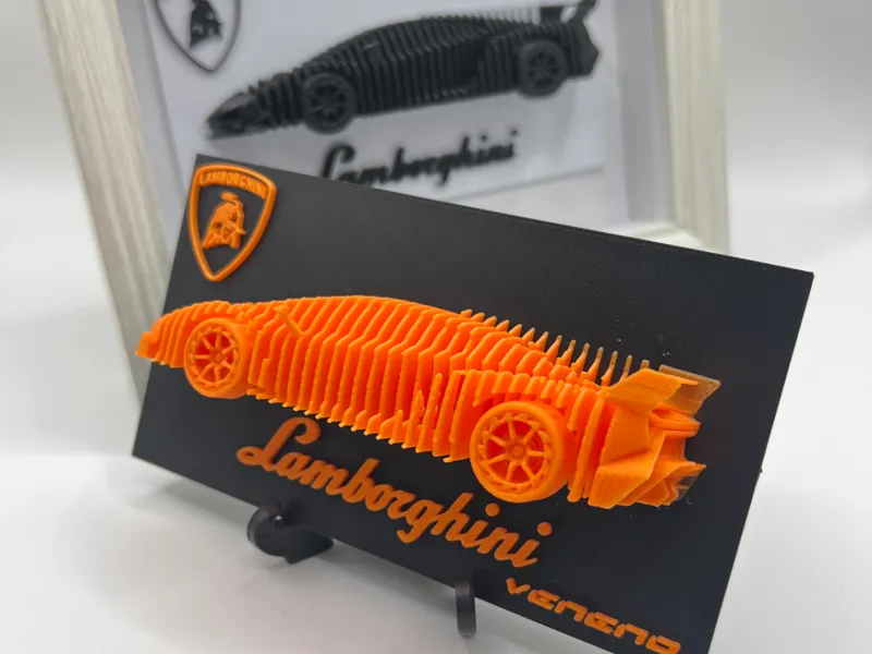 Scultura stratificata Lamborghini Veneno