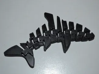 Print in place flexi shark toy! Fast print.