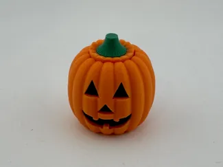 pumpkin with face fidget clicker toy 