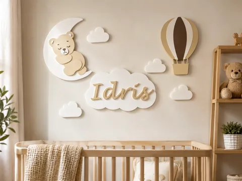 Cuadro decorativo en 3D: Childrens Wall Art Decoration — referencia de MakerWorld