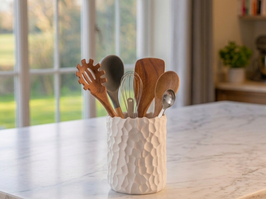 Voronoi Kitchen Utensil Holder, Utensil Basket
