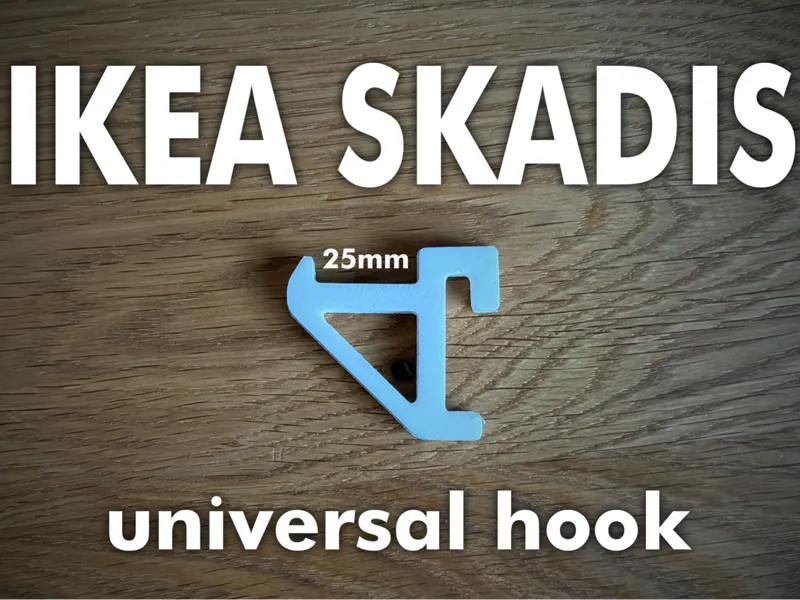 IKEA Skadis - strong universal hook - 25mm