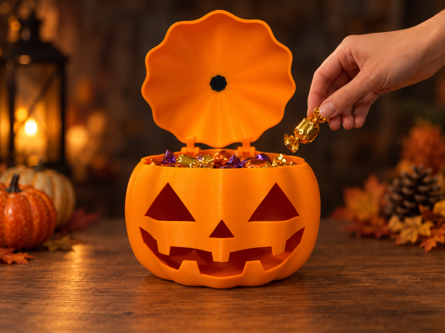 Halloween Pumpkin Candy Box 3D model