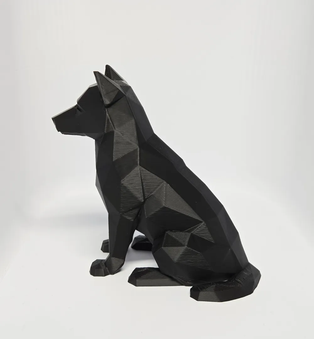 Poly Dogs Low Poly Dog Statue - Geometric Dog Figurine - Free 3D Print Model ...