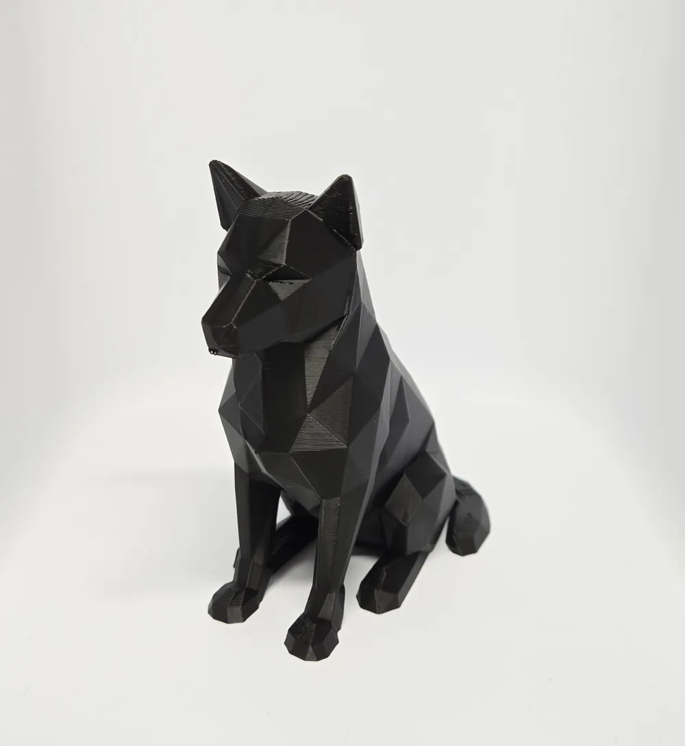 Poly Dogs Low Poly Dog Statue - Geometric Dog Figurine - Free 3D Print Model ...