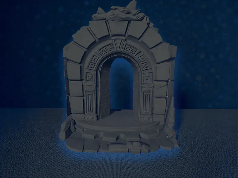 Ancient Portal 2 Doorway TTRPG DND Miniature