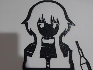 Konosuba Mugumin Stencil (160x196mm)
