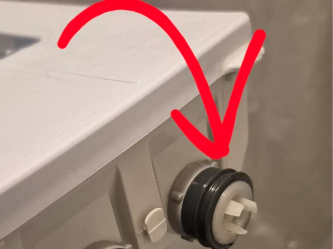 Samsung DC9722023B Washer detergent dispenser