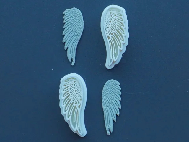 Angel Wings Polymer Clay Cutter Earrings Necklace