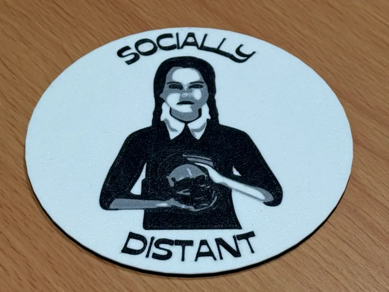 Sous-verre Mercredi Addams