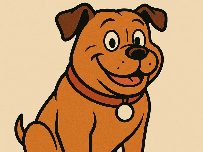 Schlüsselanhänger Comic Hund