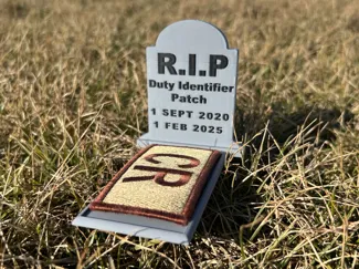 Funny Tombstone For UASF Duty Identifier Patch 