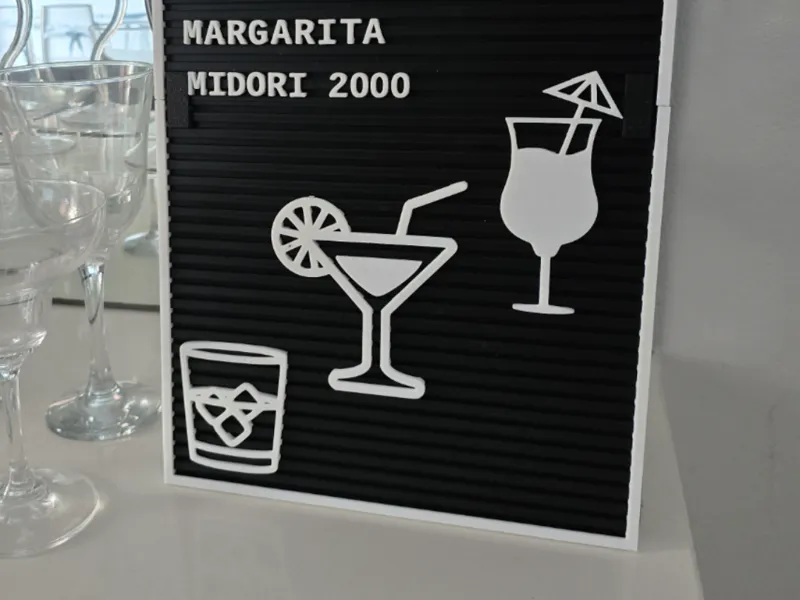 Cocktail Icons for letterboard