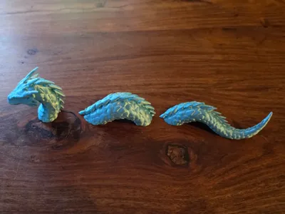 Sea serpent refrigerator magnet modular & expandable