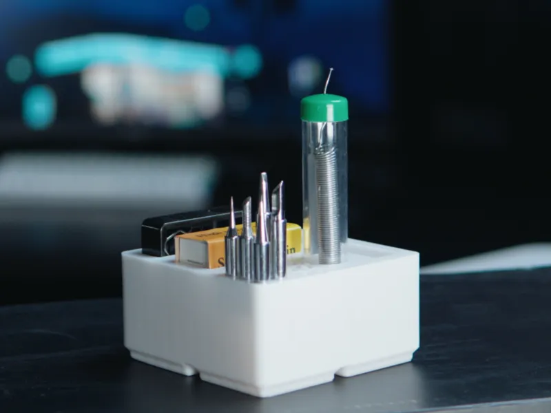 Gridfinity Soldering Storage Center