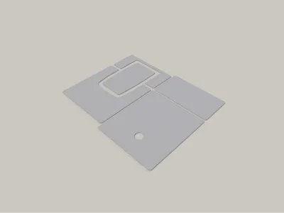 Polaroid SX70 Leather-Trimmed Base Plate