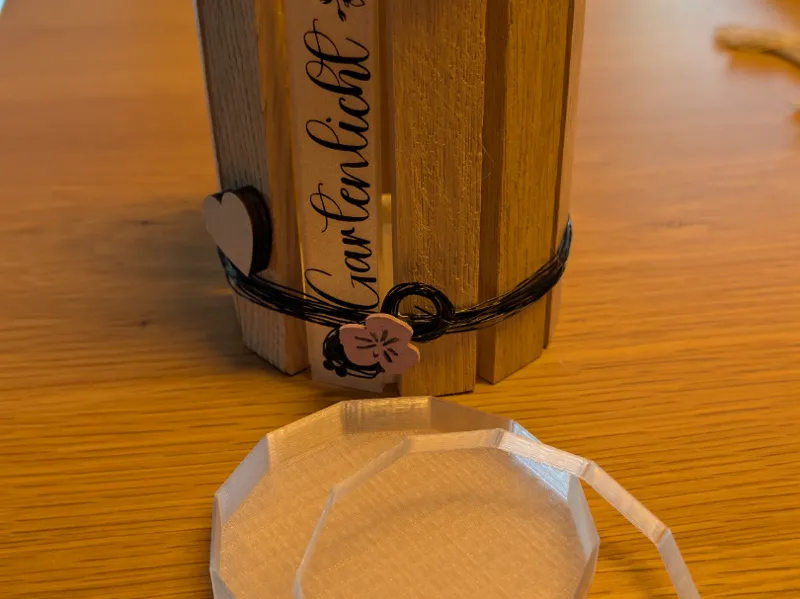 Eichenholz Klötzchen Deko Windlicht