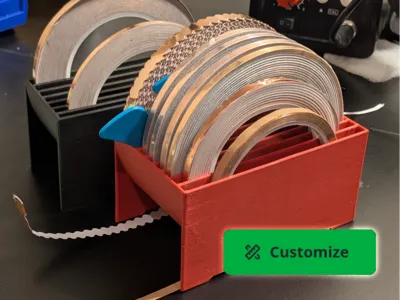 [Customize] Copper Foil Tape Caddy (Stained glass)