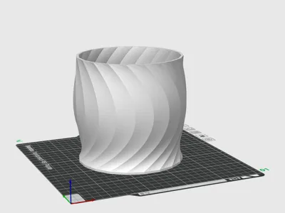 Semi-Circular Vase