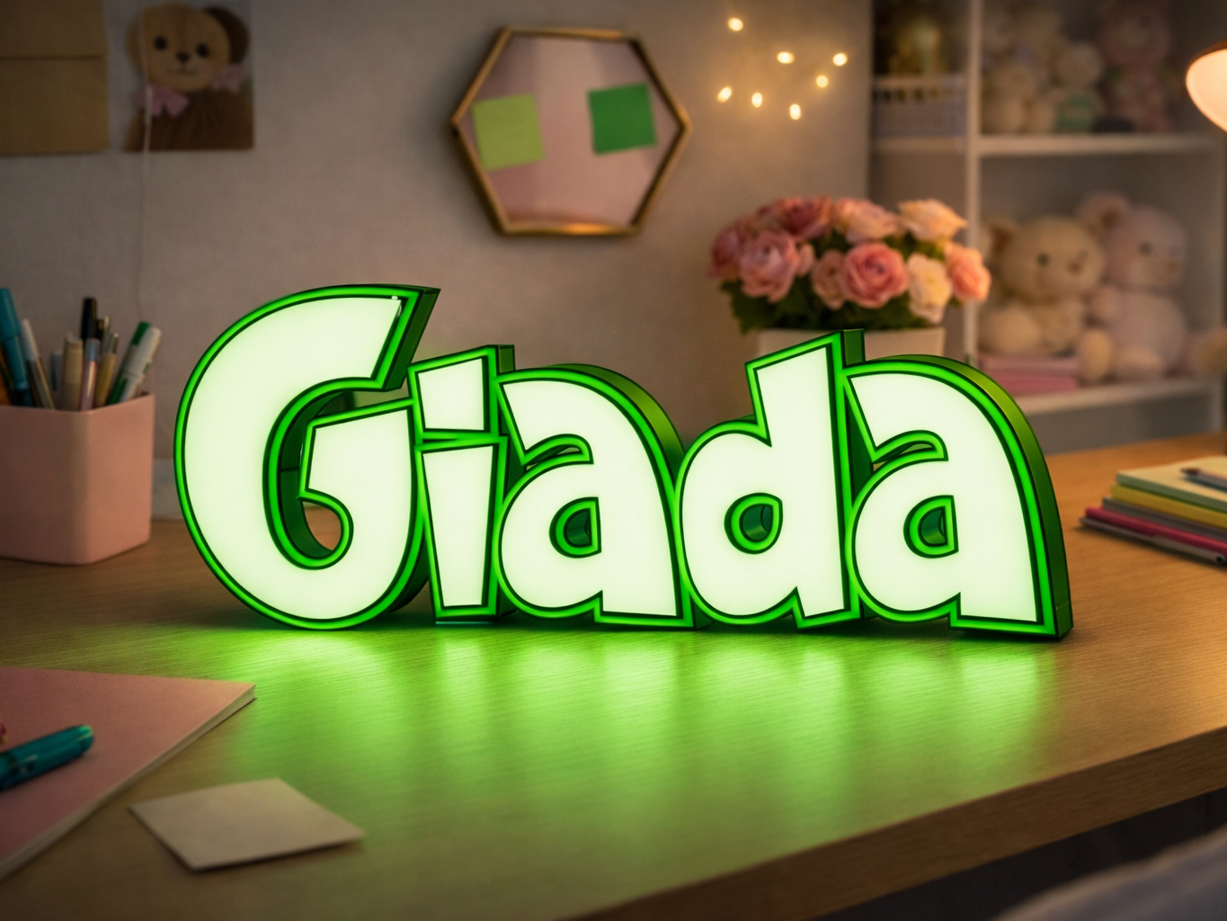 Insegna Led 3D personalizzata - Lightbox - Giada