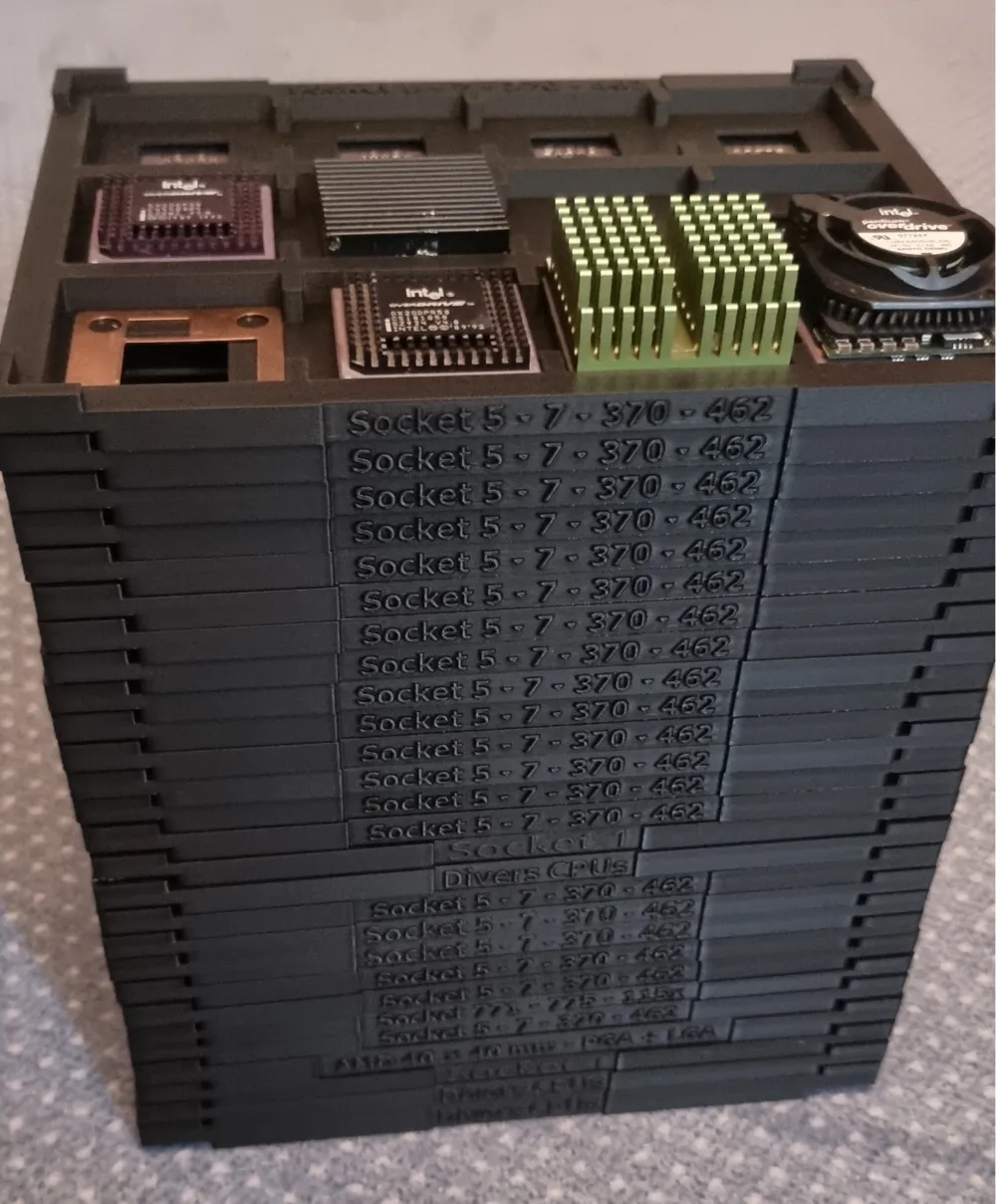 CPU Tray Stackable & Parametric Remixed by Blackstar79MakerWorld ...