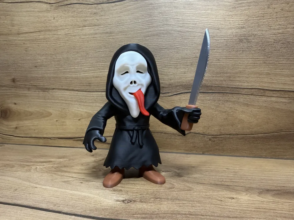 Ghostface Scream multipart no AMS - Free 3D Print Model - MakerWorld