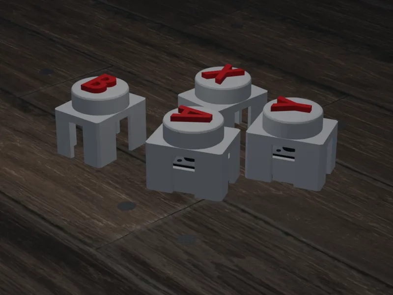 Keycaps for taster (6x6mm; H = 5mm) with arrows