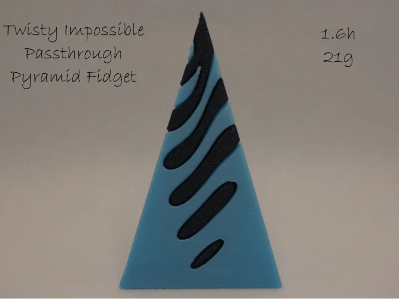 Twisty Impossible Passthrough Pyramid Fidget