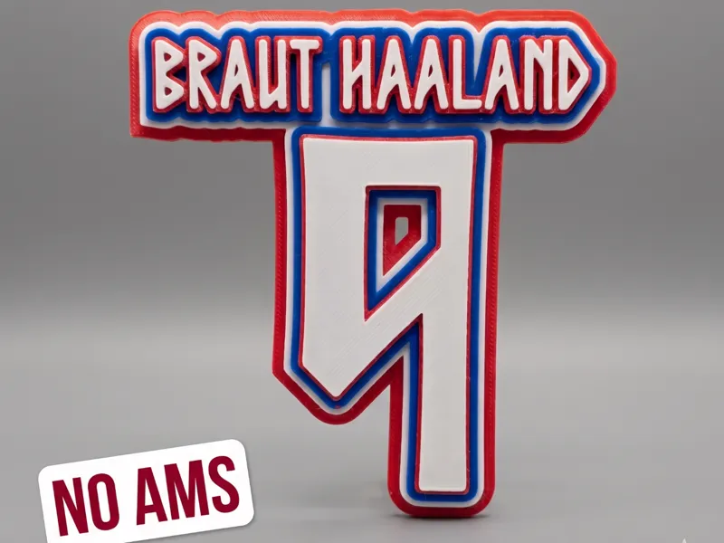 Haaland World Cup Jersey Plaque No.9 - NO AMS