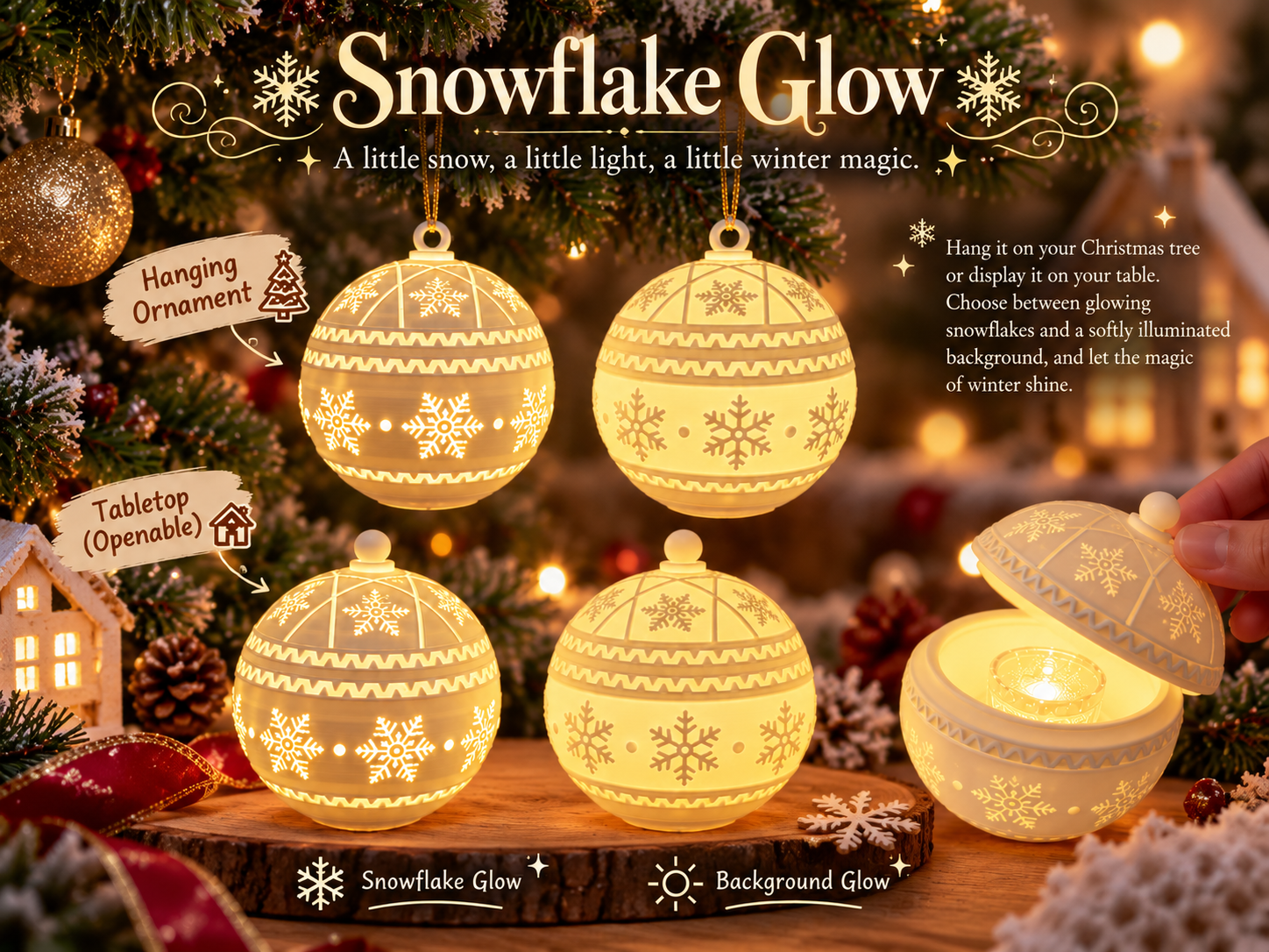 Snowflake Glow - 1