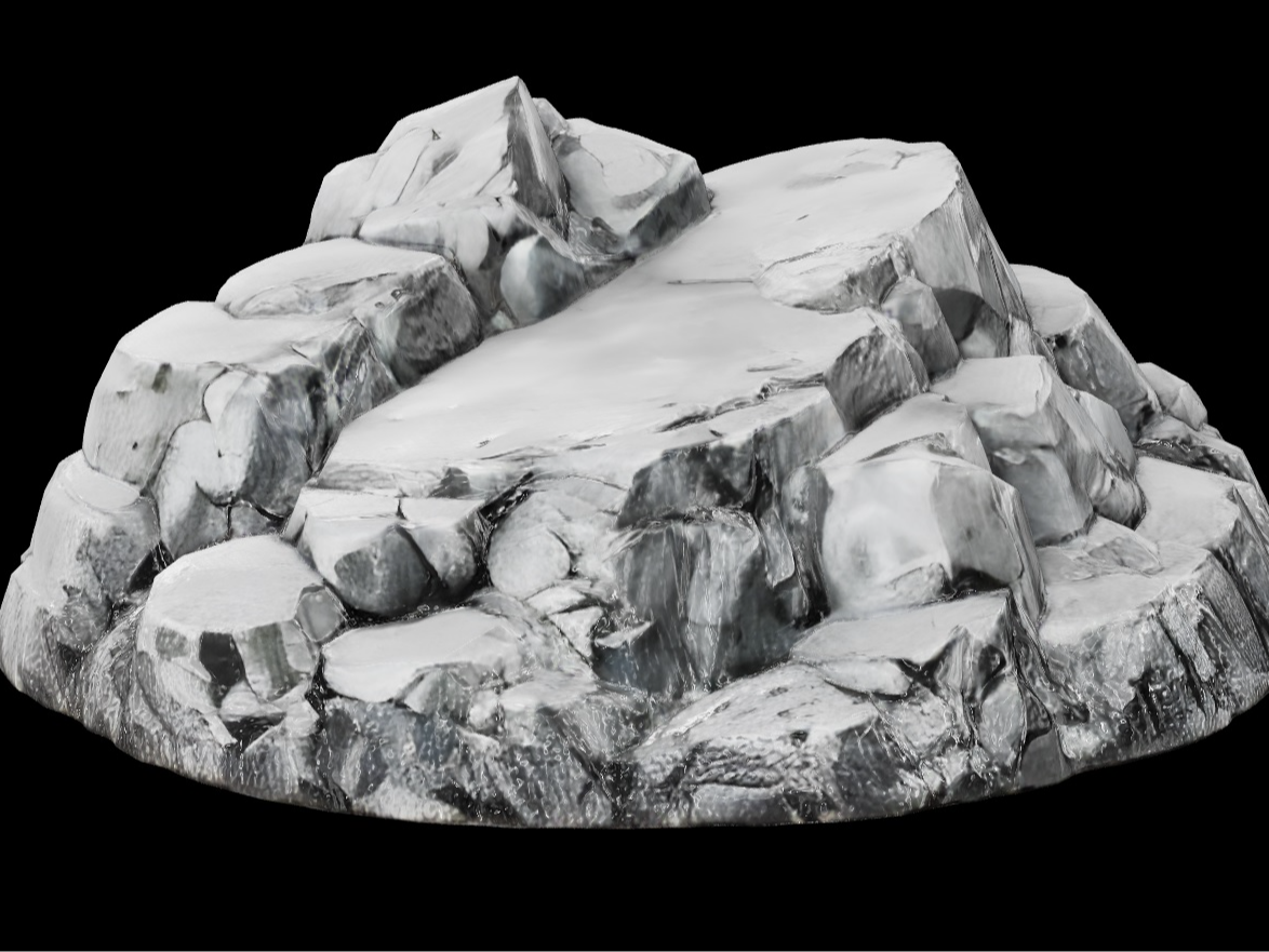 Grey slope rock