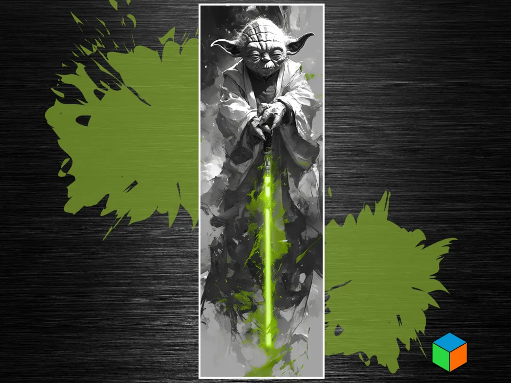 Yoda Hueforge Bookmark