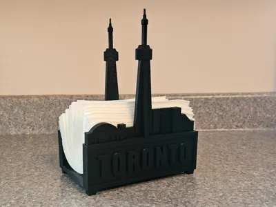 Napkin Holder - Toronto Skyline