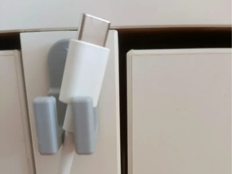 cable holder with 1mm nail hole