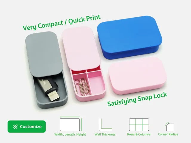 Customizable Pocket Slide Box (Parametric)