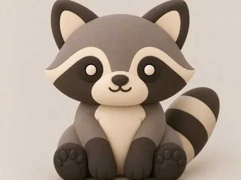 Soporte: Friendly Raccoon ( Panda Pals ) — referencia de MakerWorld