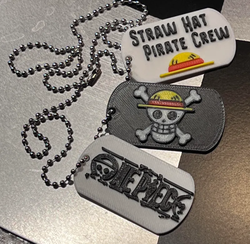 One Piece Dog Tags