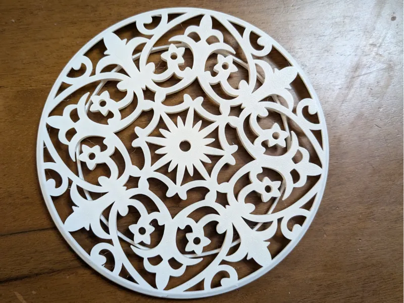 Decorative cover air duct Flowers